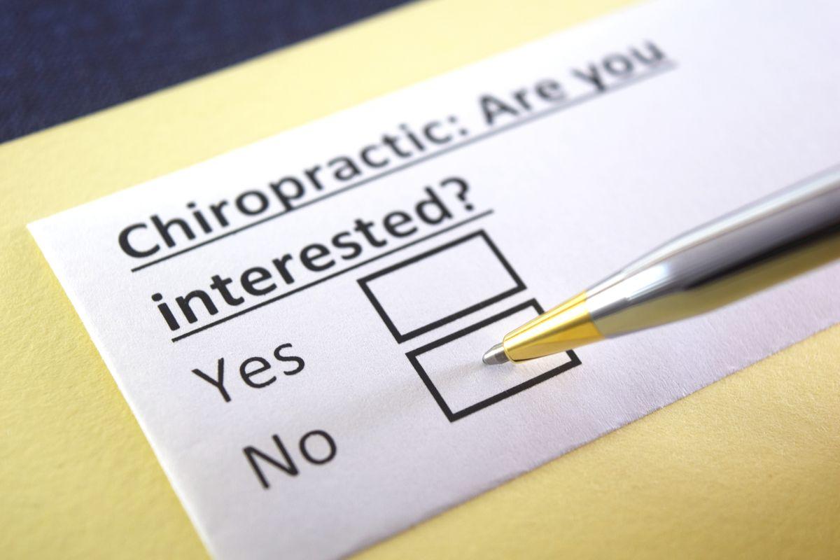 Chiropractic : Are you interested? yes or no